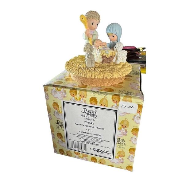 Precious Moments  #758442 Nativity Candle Topper - Picture 1 of 5